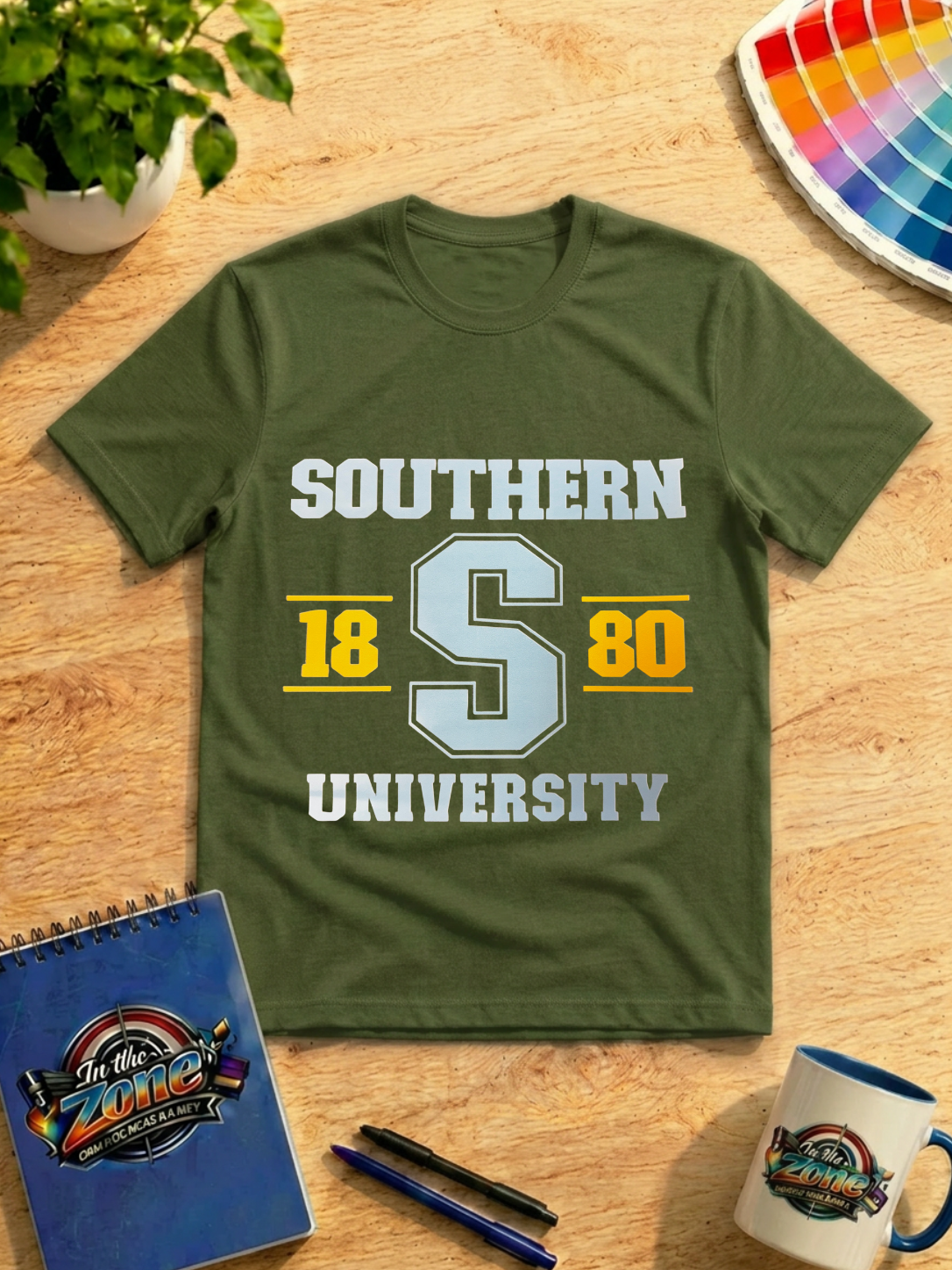 Southern University 1880 Graphic T-Shirt – Purple & Gold Collegiate Design