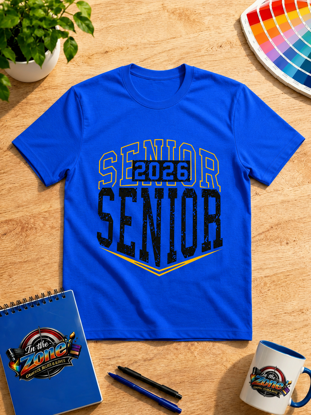 Senior 2026 Graphic T-Shirt – Class of 2026 Distressed Graduation Design