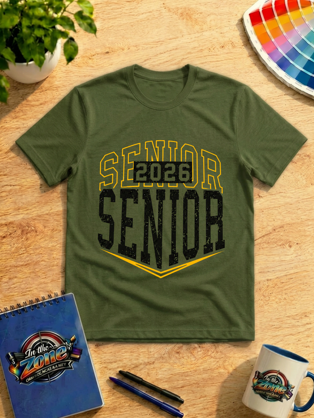 Senior 2026 Graphic T-Shirt – Class of 2026 Distressed Graduation Design
