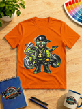 Biker Bear Motorcycle Graphic T-Shirt – Cool Streetwear Rider Tee