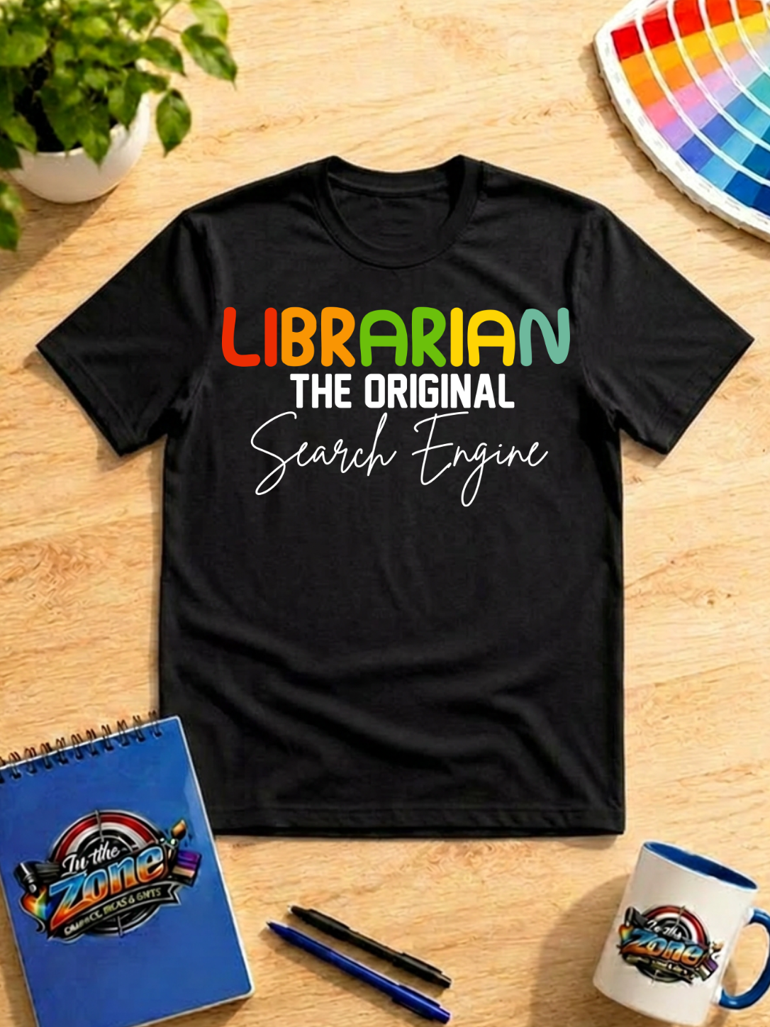 Librarian – The Original Search Engine Graphic Shirt | Library & Book Lover Tee