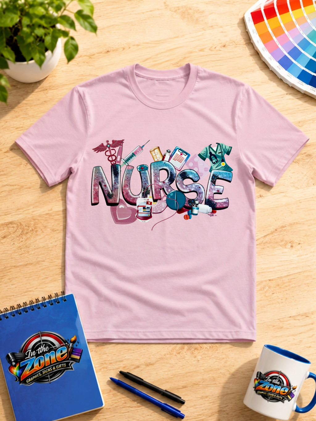 Nurse Life Medical Essentials Graphic T-Shirt