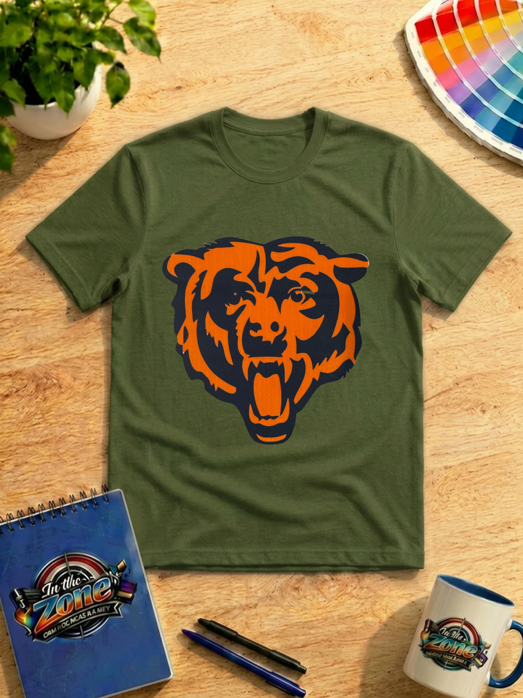 Chicago Bears Football Logo Graphic T-Shirt