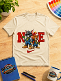 Street Style Cat & Mouse Money Graphic T-Shirt