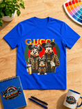 Luxury Mouse Family Leopard Graphic T-Shirt