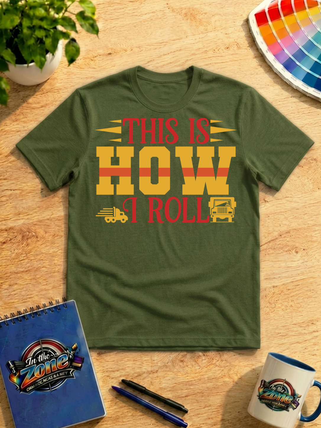 This Is How I Roll – Funny Trucker Graphic Shirt | Truck Driver Gift