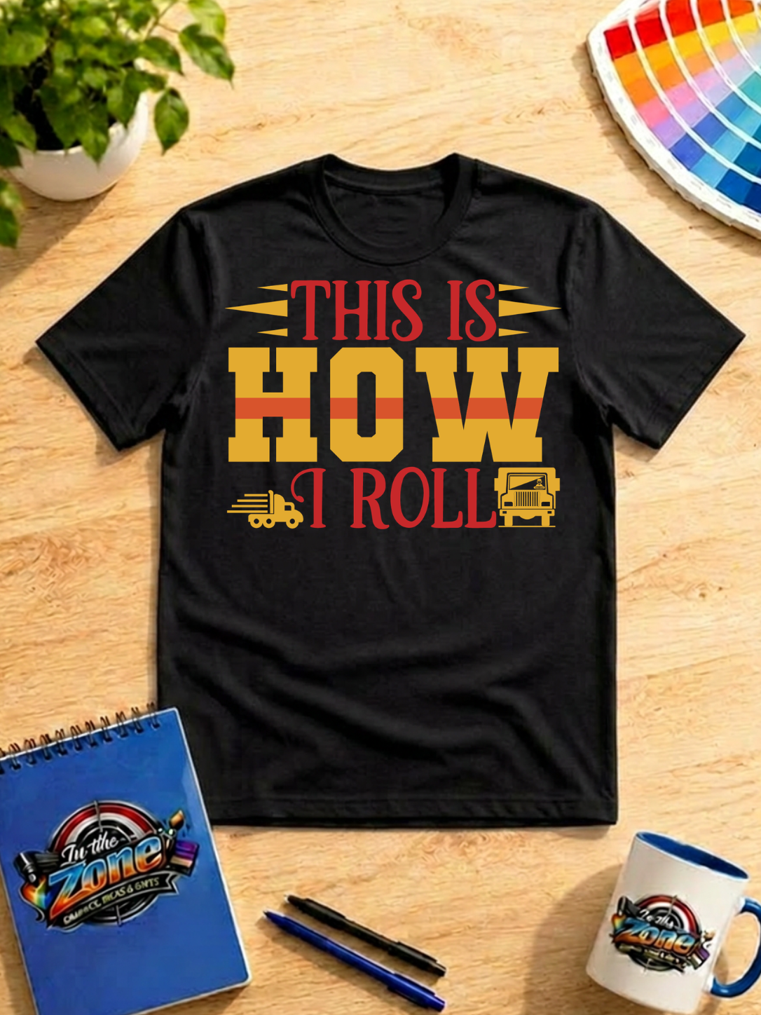 This Is How I Roll – Funny Trucker Graphic Shirt | Truck Driver Gift
