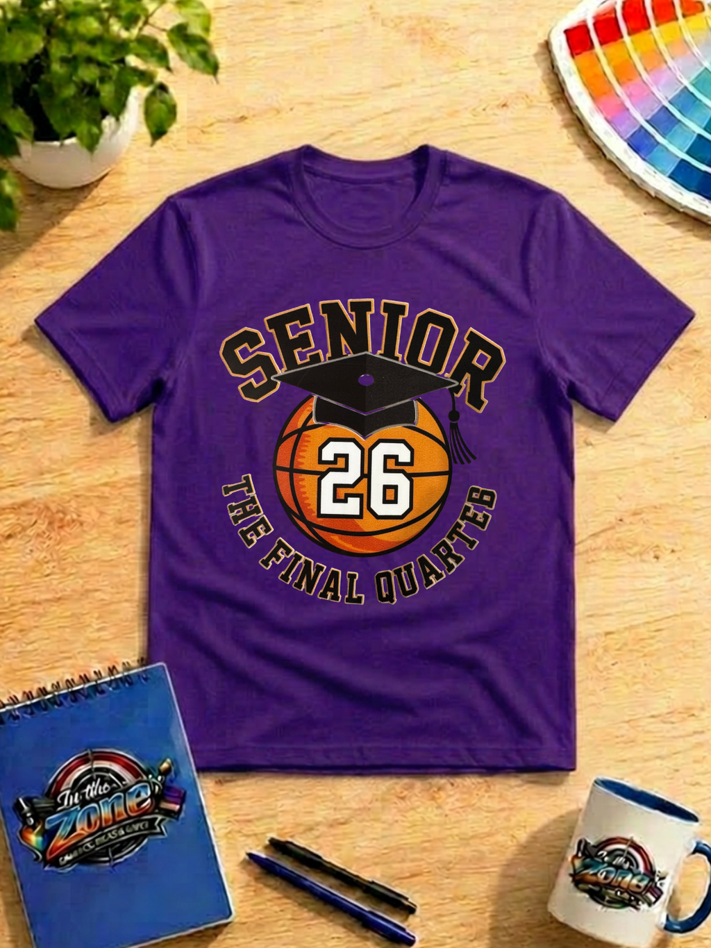 Senior 2026 The Final Quarter Basketball Graduation Shirt | Class of 2026 Graphic Tee