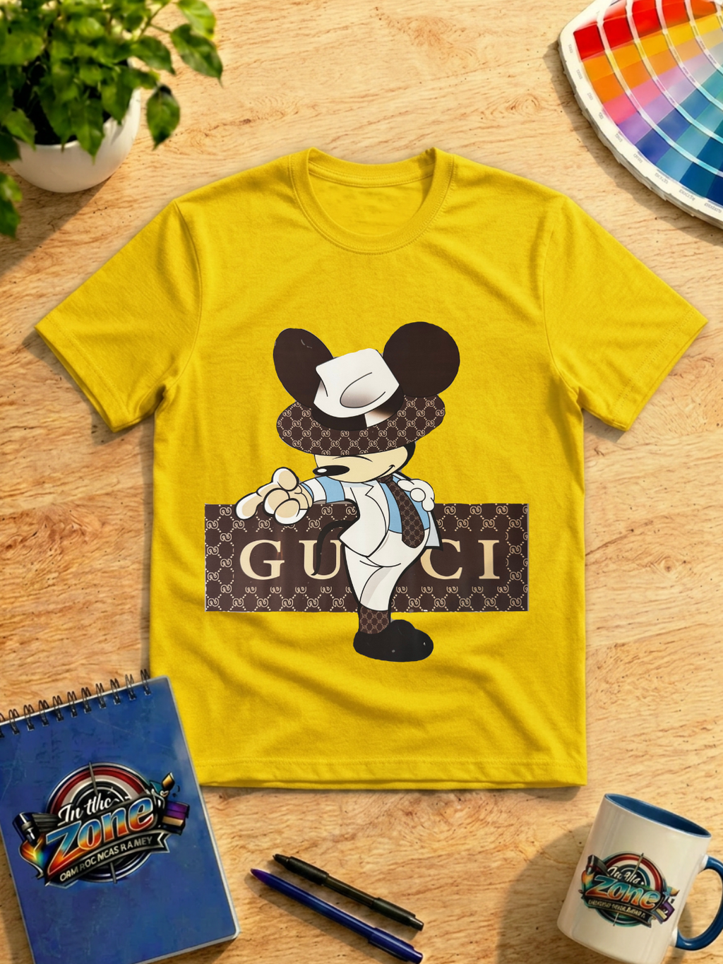 Designer-Inspired Mouse Graphic T-Shirt | Luxury Fashion Character Tee