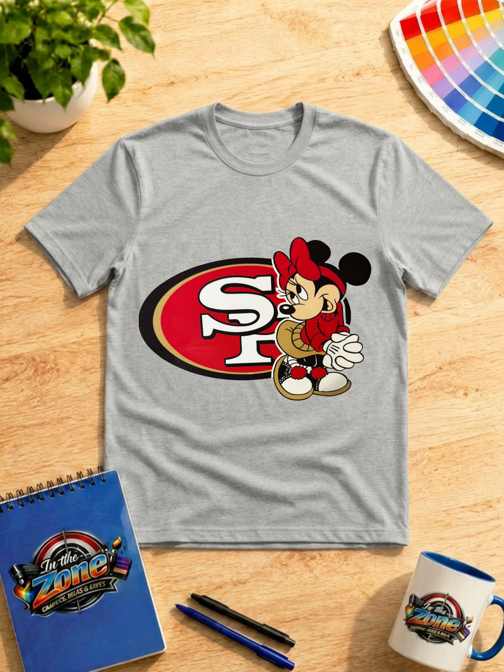 Minnie Mouse San Francisco 49ers Football Graphic Shirt | Game Day Tee