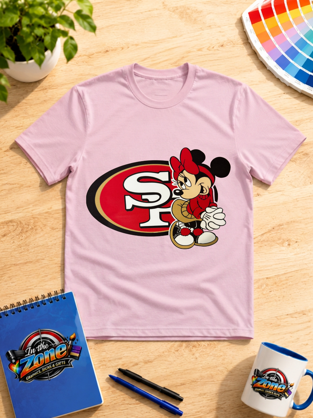 Minnie Mouse San Francisco 49ers Football Graphic Shirt | Game Day Tee