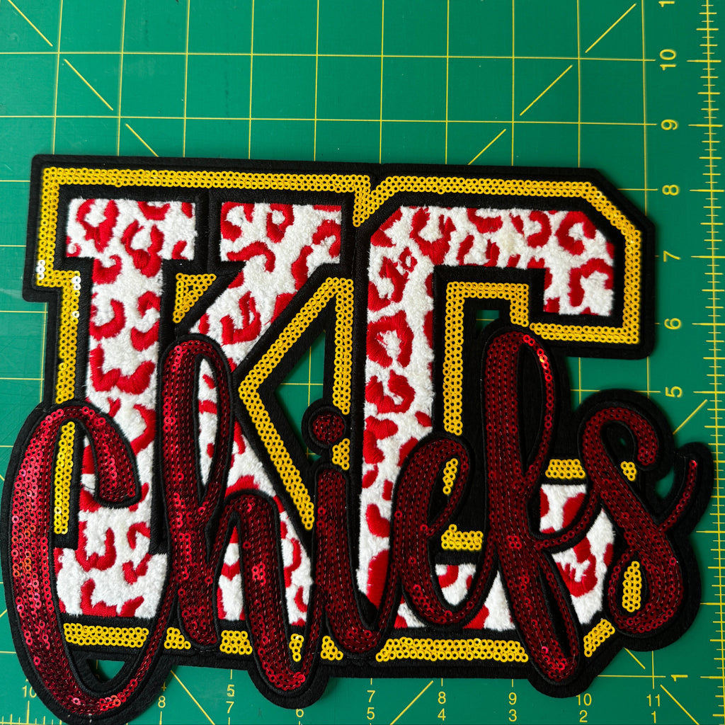 KC Chiefs Sequin Patch