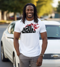 Red Flaming Semi Truck Graphic T-Shirt | Big Rig Trucker Shirt | Truck Driver Gift
