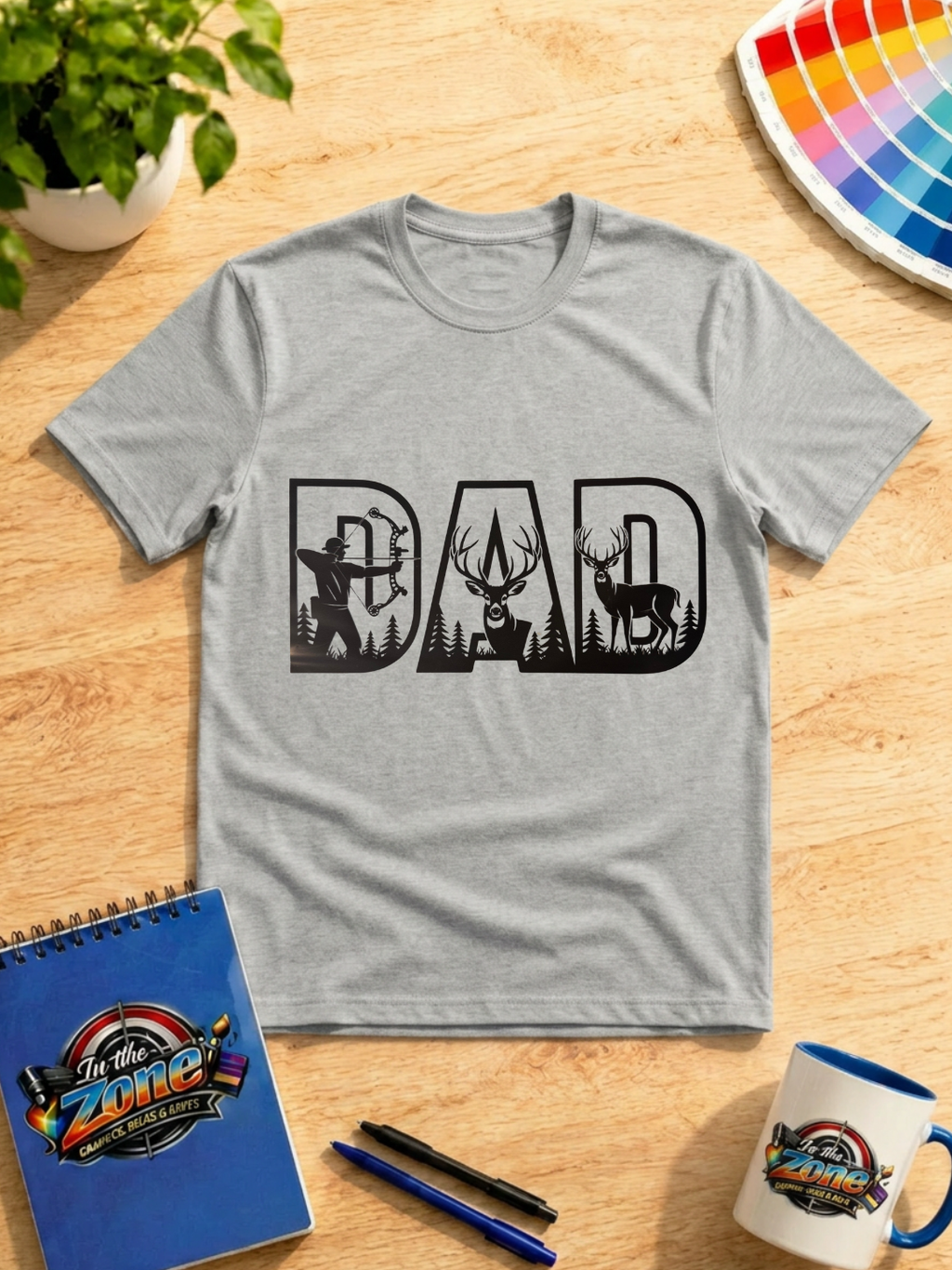 Dad Hunting Shirt – Deer & Bow Hunter Graphic Tee
