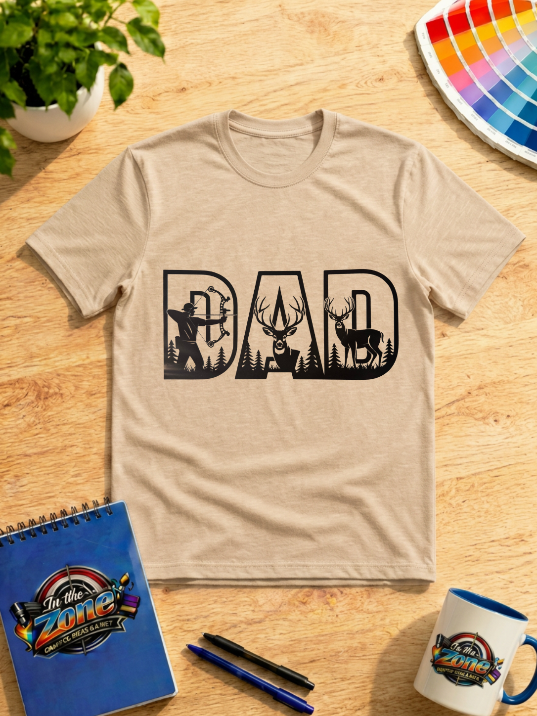 Dad Hunting Shirt – Deer & Bow Hunter Graphic Tee