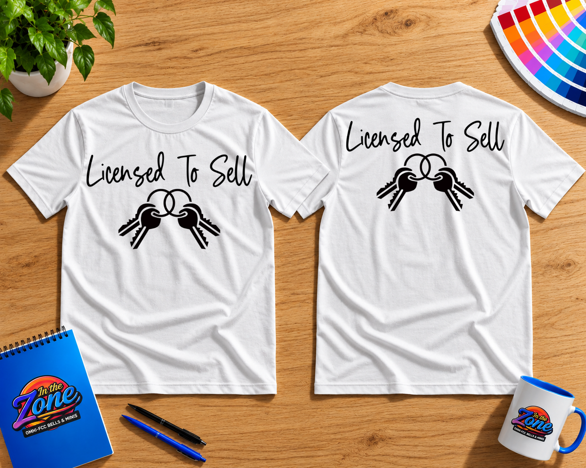 Licensed to Sell Realtor Shirt | Real Estate Agent Keys Graphic Tee