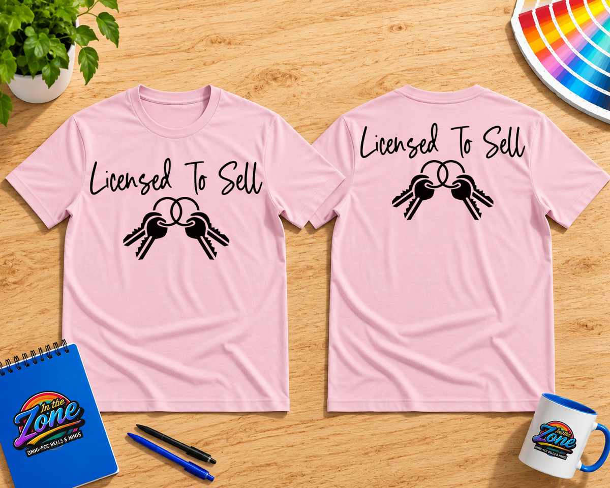 Licensed to Sell Realtor Shirt | Real Estate Agent Keys Graphic Tee