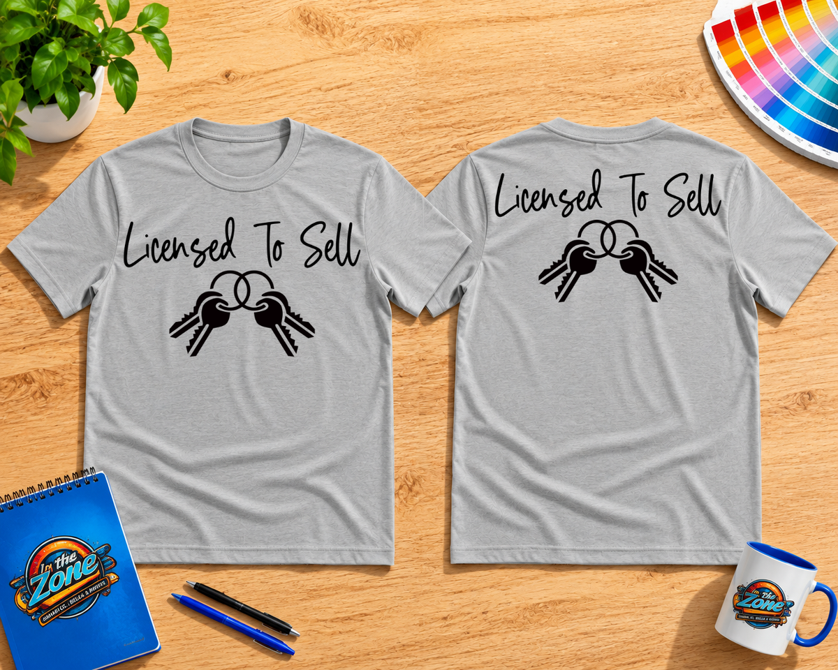 Licensed to Sell Realtor Shirt | Real Estate Agent Keys Graphic Tee