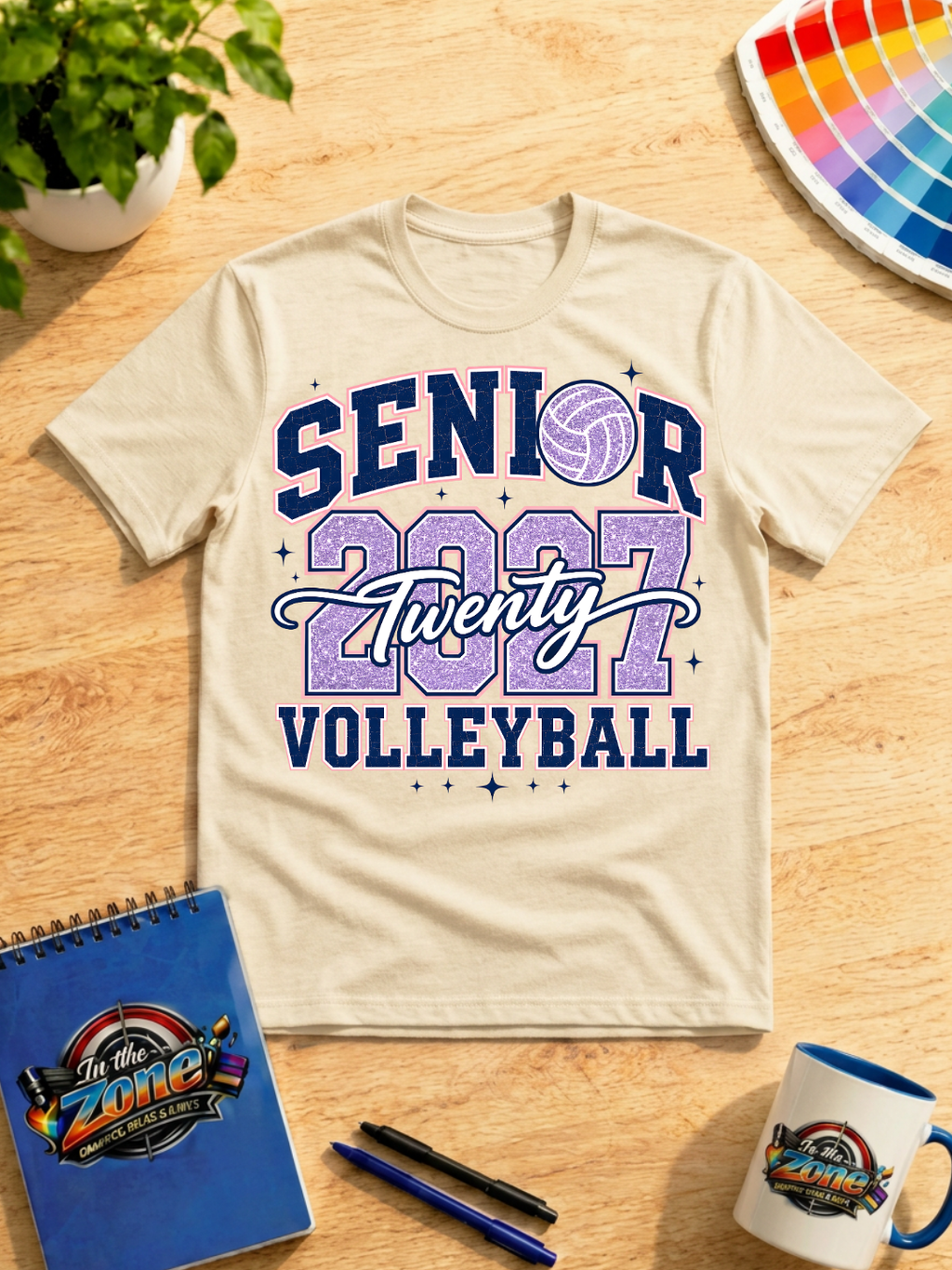 Senior 2027 Volleyball Shirt – Class of 2027 Senior Volleyball Graphic Tee