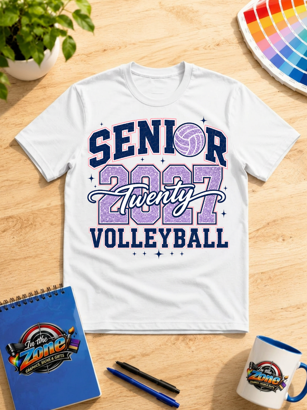 Senior 2027 Volleyball Shirt – Class of 2027 Senior Volleyball Graphic Tee