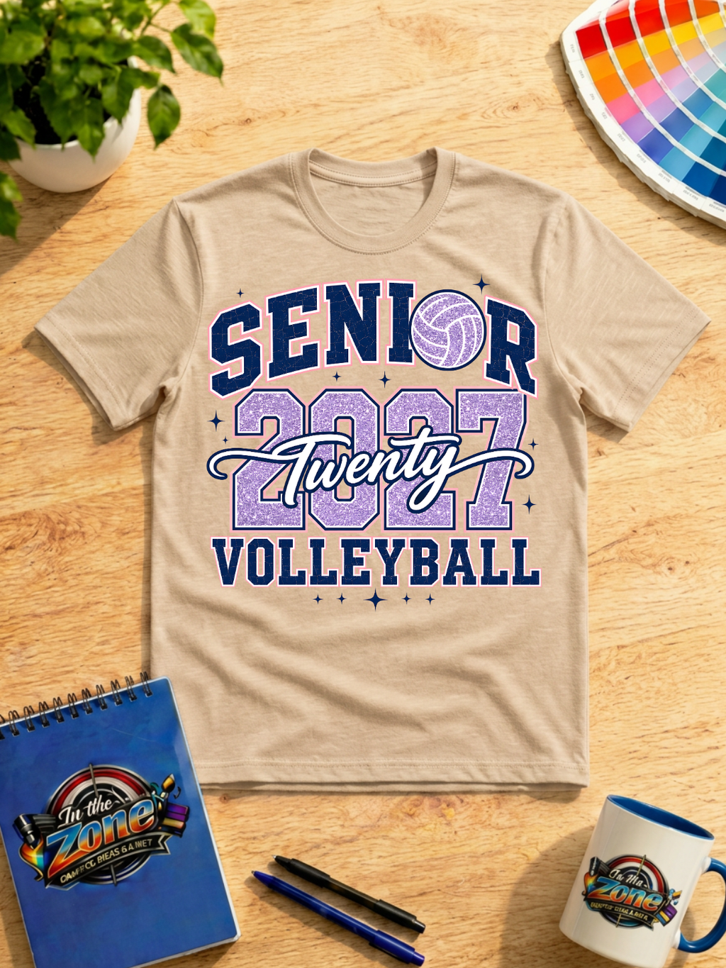 Senior 2027 Volleyball Shirt – Class of 2027 Senior Volleyball Graphic Tee