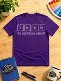 Teacher The Inspirational Element Graphic Shirt in White – Periodic Table Teacher Tee
