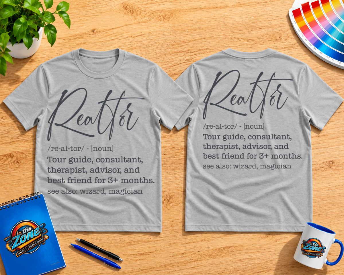 Realtor Definition T-Shirt | Real Estate Agent Gift Shirt | Realtor Life Graphic Tee