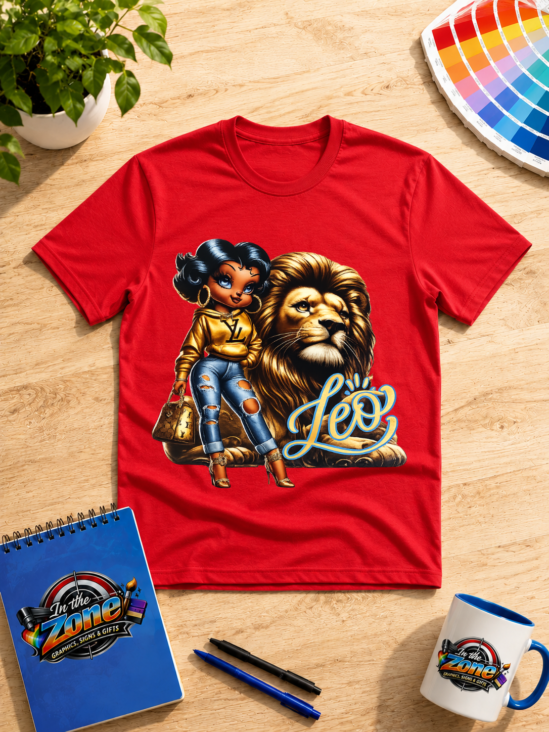 Leo Zodiac Lion Graphic Shirt | Bold Astrology Birthday Tee