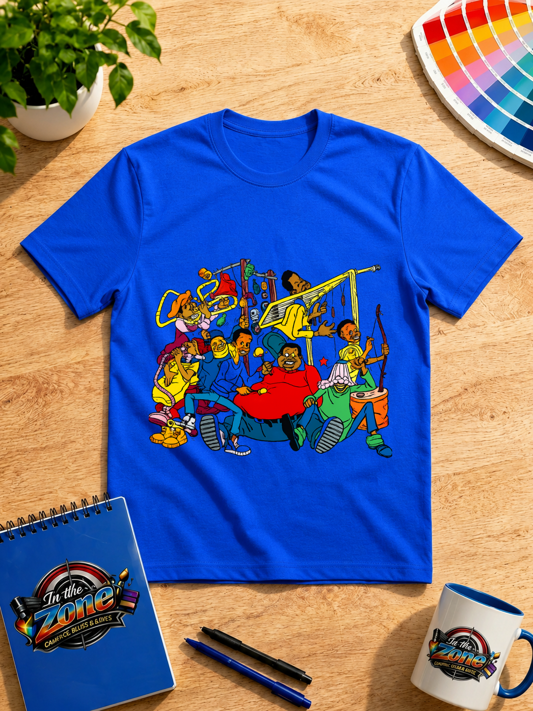 Old School Cartoon Crew Graphic T-Shirt – Retro 90s Nostalgia Design