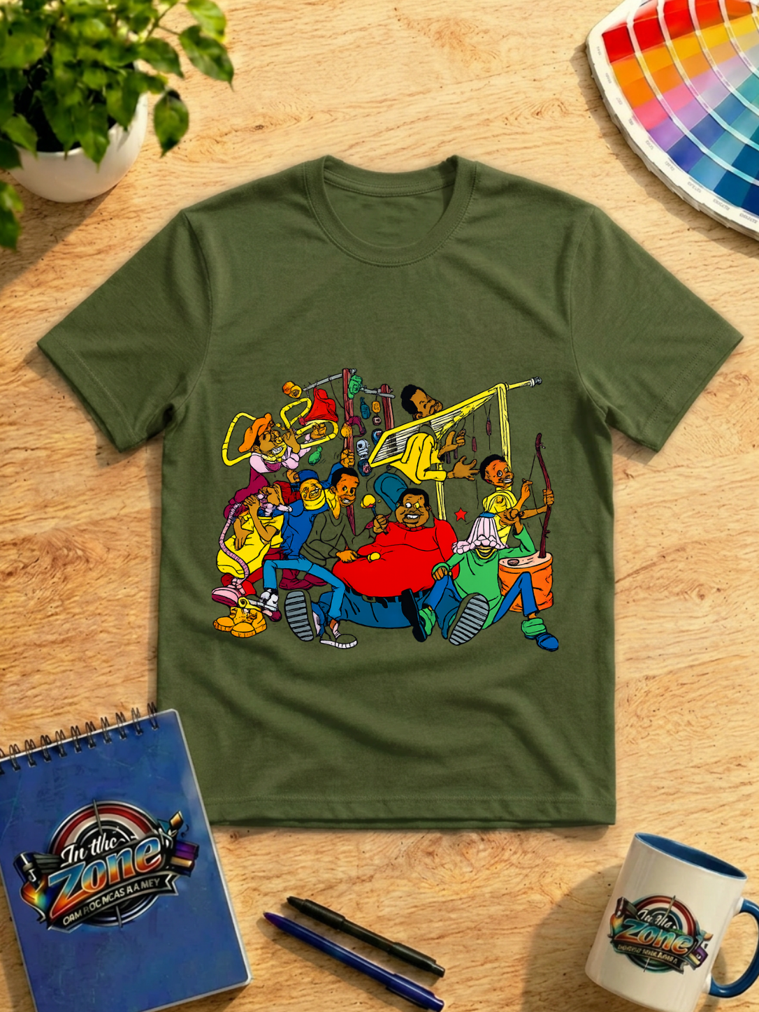 Old School Cartoon Crew Graphic T-Shirt – Retro 90s Nostalgia Design