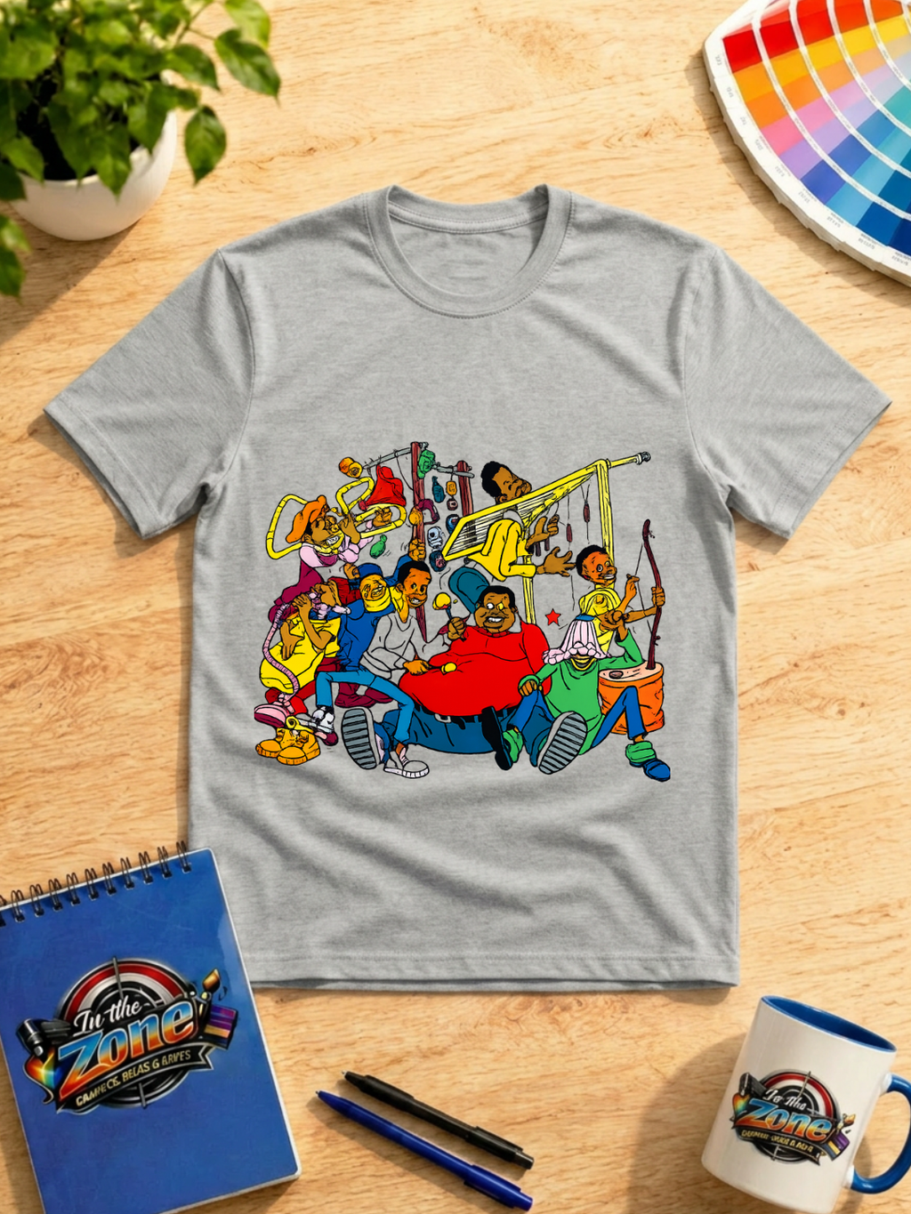 Old School Cartoon Crew Graphic T-Shirt – Retro 90s Nostalgia Design