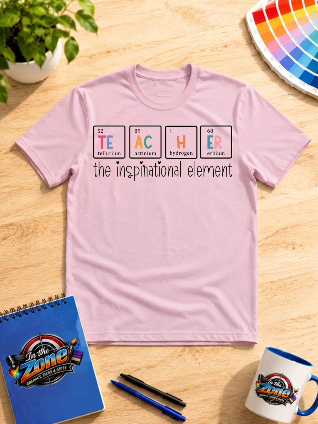 Teacher The Inspirational Element Graphic Shirt in Black – Periodic Table Teacher Tee