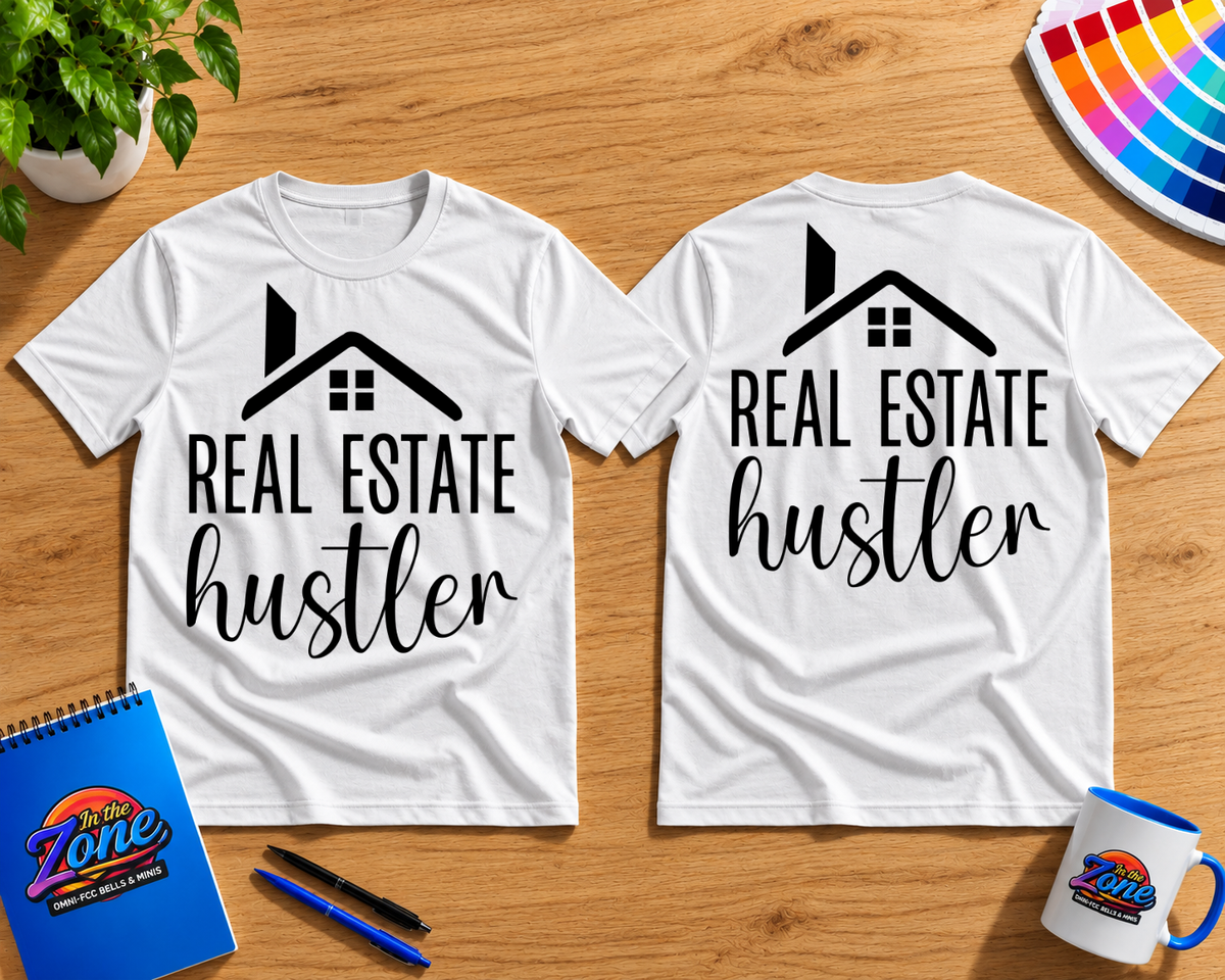 Real Estate Hustler T-Shirt | Realtor Life Graphic Tee | Real Estate Agent Gift Shirt