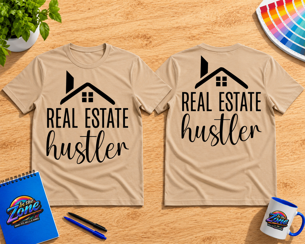 Real Estate Hustler T-Shirt | Realtor Life Graphic Tee | Real Estate Agent Gift Shirt