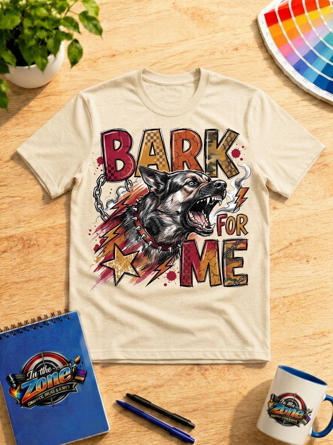 Bark for Me German Shepherd Graphic Shirt – Bold Dog Lover T-Shirt