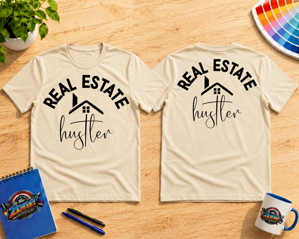 Real Estate Hustler T-Shirt | Realtor Graphic Tee | Real Estate Agent Gift Shirt
