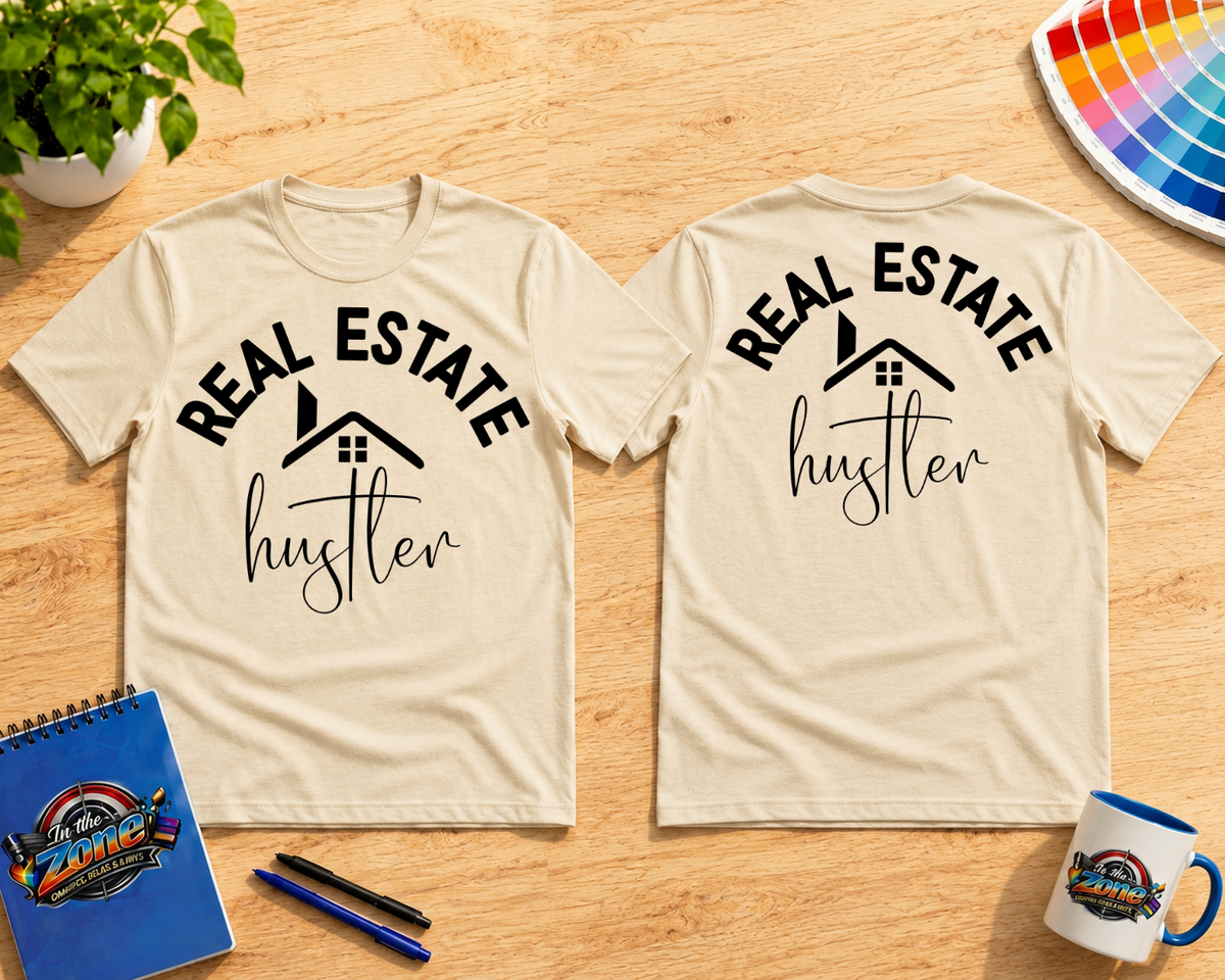 Real Estate Hustler T-Shirt | Realtor Graphic Tee | Real Estate Agent Gift Shirt