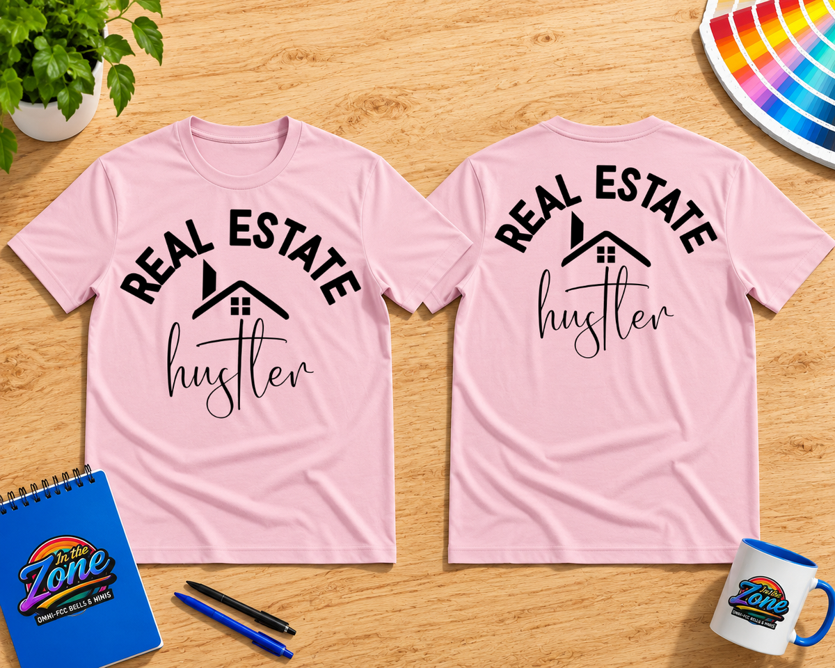 Real Estate Hustler T-Shirt | Realtor Graphic Tee | Real Estate Agent Gift Shirt