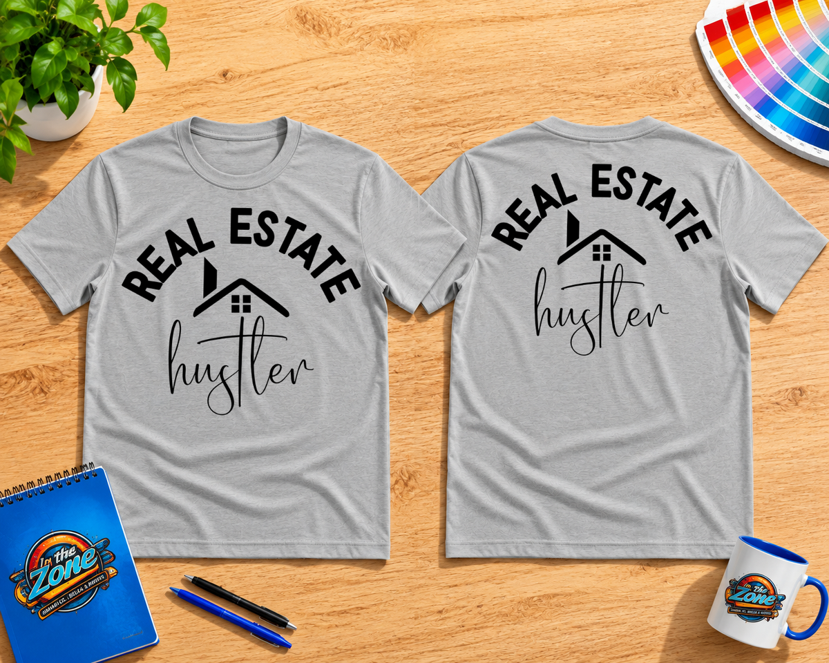 Real Estate Hustler T-Shirt | Realtor Graphic Tee | Real Estate Agent Gift Shirt