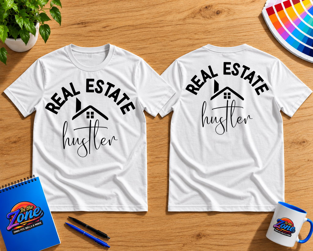 Real Estate Hustler T-Shirt | Realtor Graphic Tee | Real Estate Agent Gift Shirt