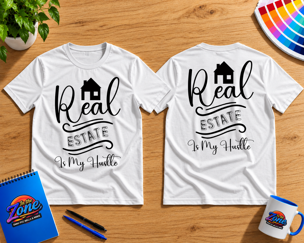 Real Estate Is My Hustle T-Shirt | Realtor Life Graphic Tee | Real Estate Agent Gift Shirt
