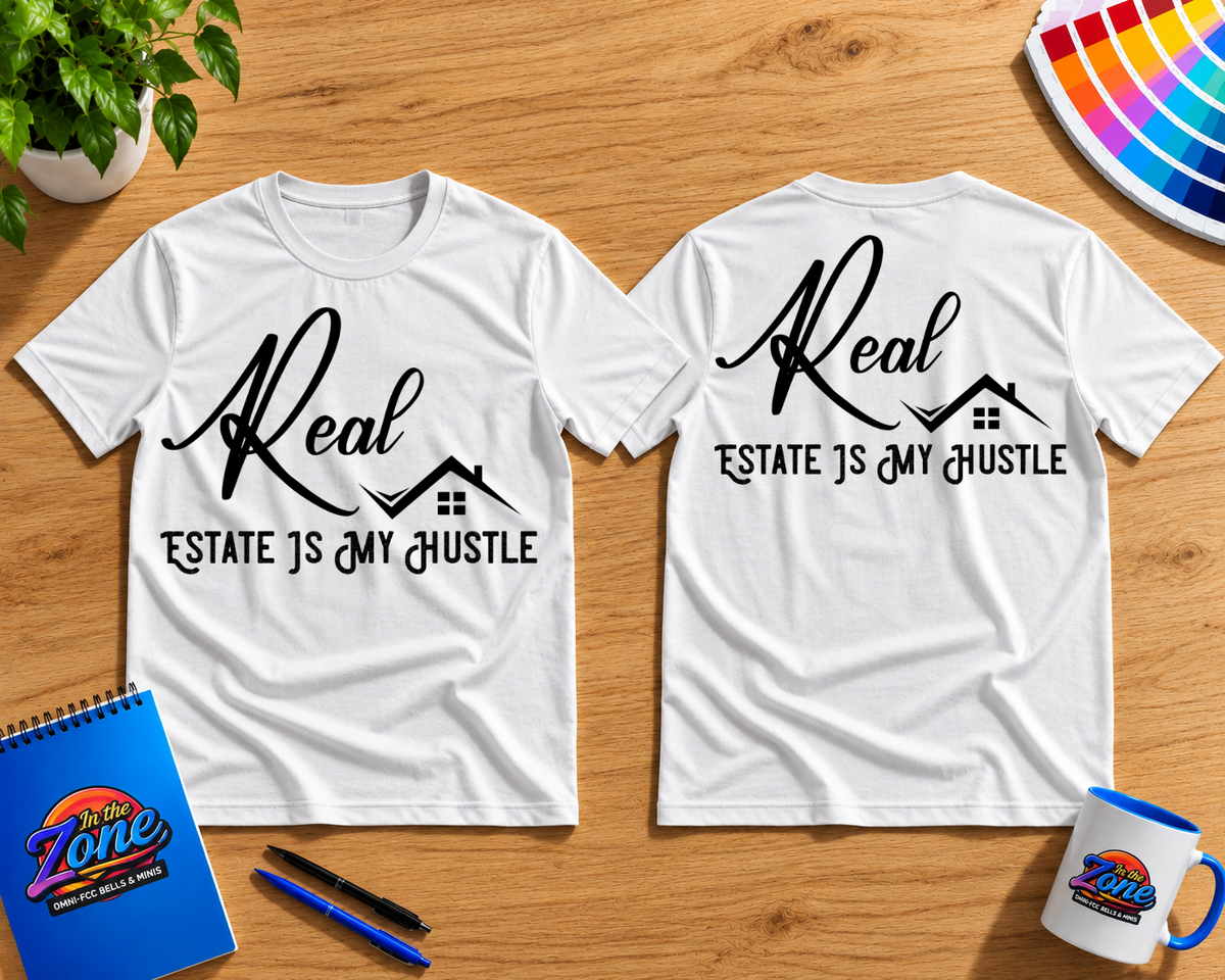 Real Estate Is My Hustle T-Shirt | Realtor Life Graphic Tee | Real Estate Agent Shirt