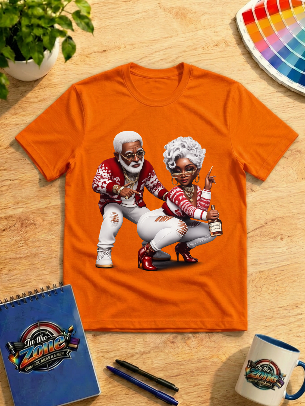Still Got It Senior Couple Graphic T-Shirt – Hip Hop Grandma & Grandpa Tee