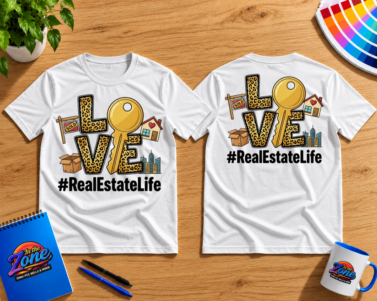 Love Real Estate Life T-Shirt | Realtor Graphic Tee | Real Estate Agent Gift Shirt