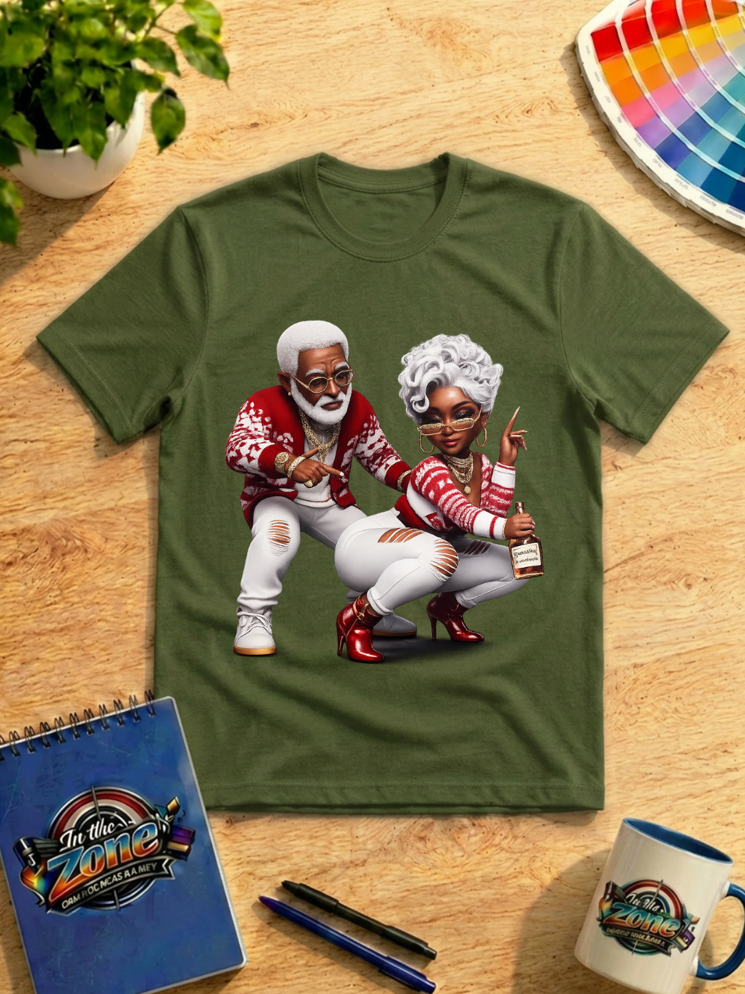 Still Got It Senior Couple Graphic T-Shirt – Hip Hop Grandma & Grandpa Tee