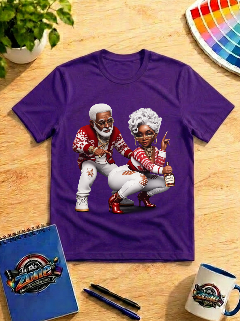 Still Got It Senior Couple Graphic T-Shirt – Hip Hop Grandma & Grandpa Tee