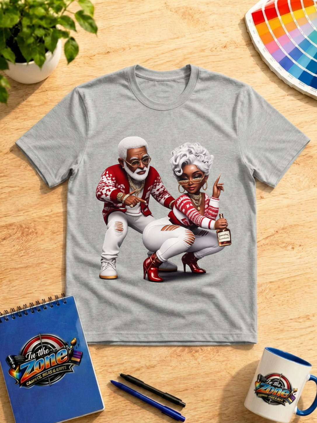 Still Got It Senior Couple Graphic T-Shirt – Hip Hop Grandma & Grandpa Tee