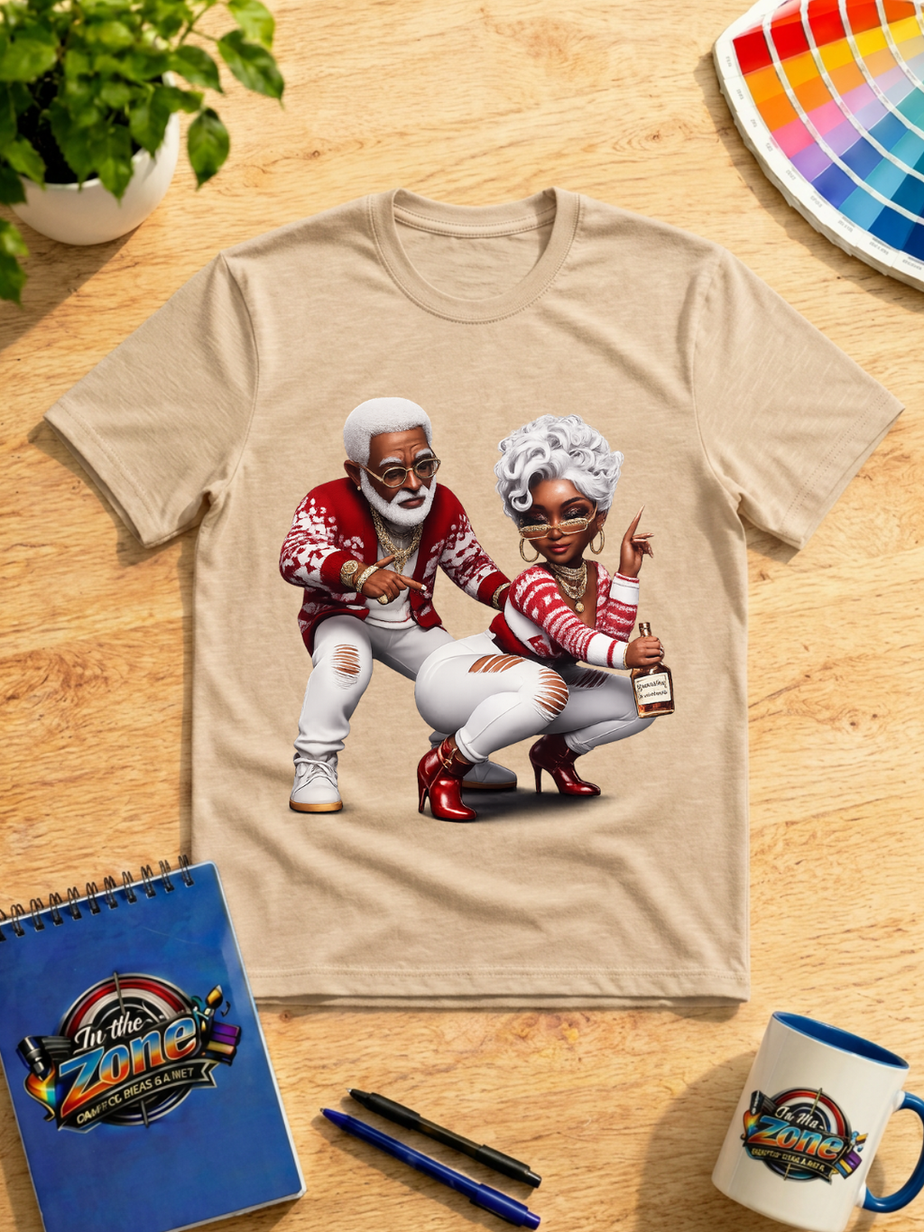 Still Got It Senior Couple Graphic T-Shirt – Hip Hop Grandma & Grandpa Tee