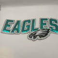 Eagles Green & Silver Sequin Patch – Football Game Day Patch