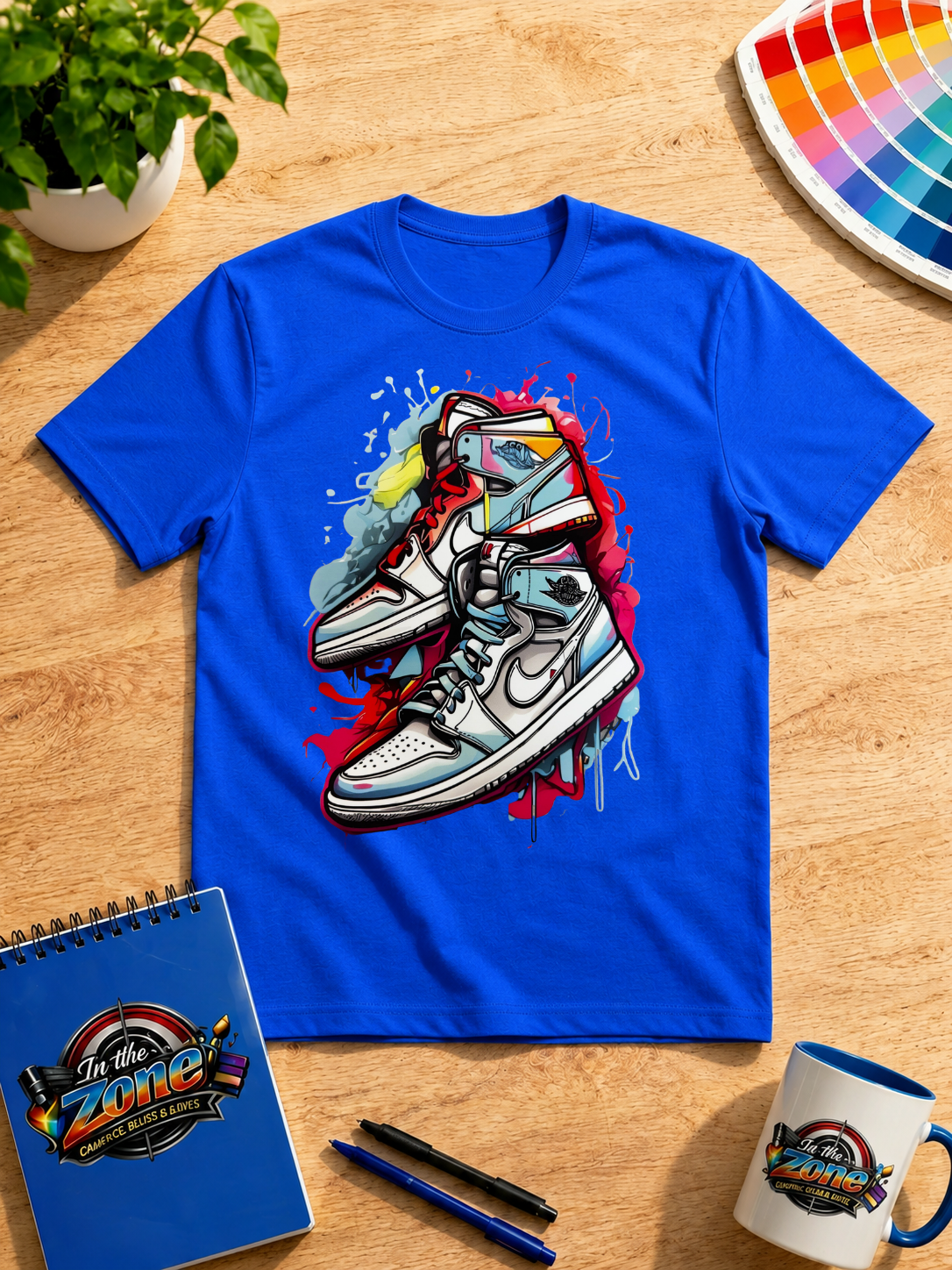 Nike High-Top Sneaker Graphic T-Shirt – Colorful Nike Sneakerhead Tee